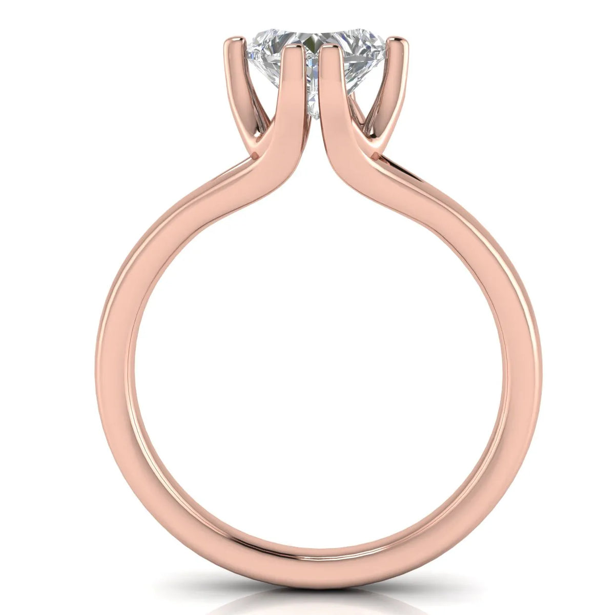 Contemporary Solitaire Engagement Ring