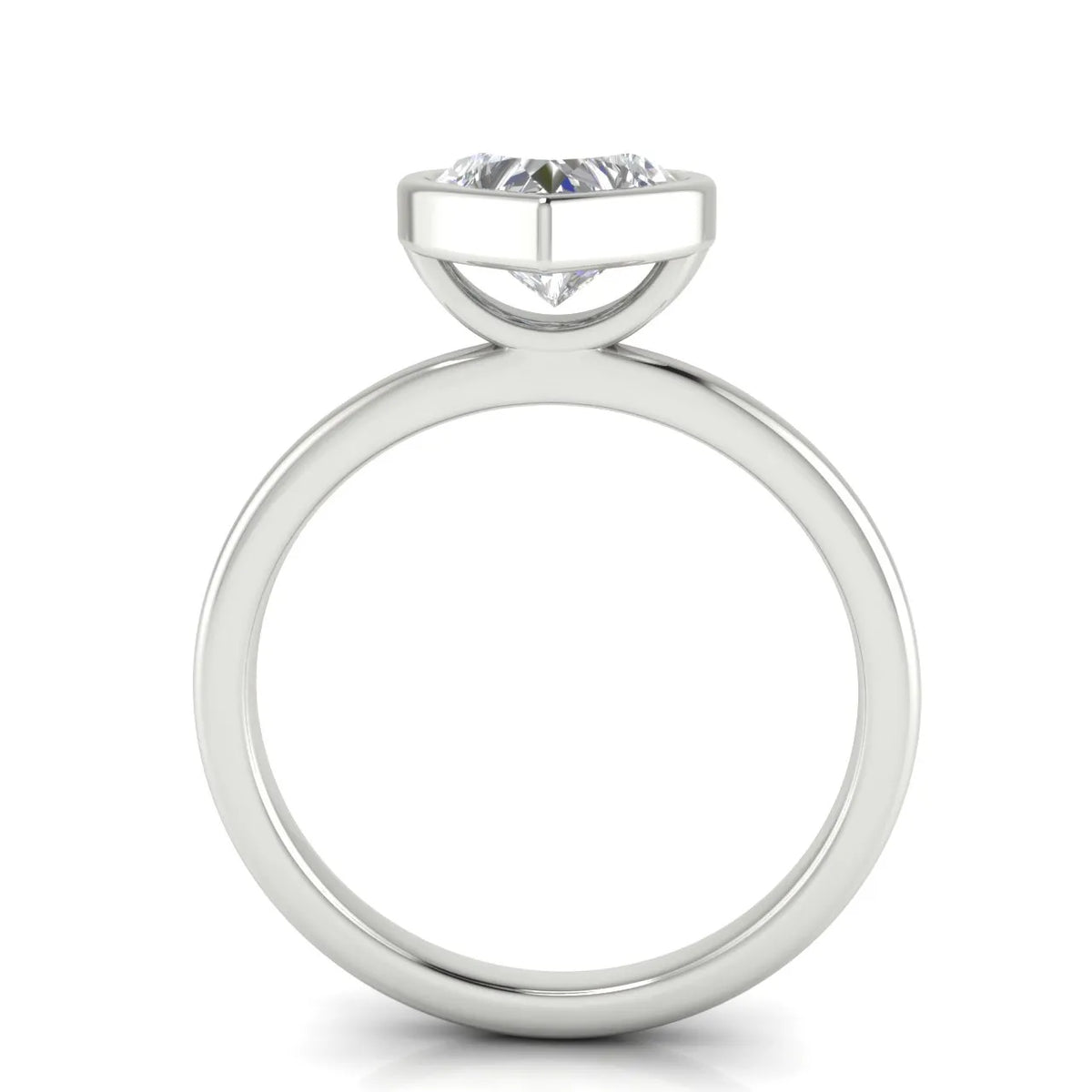 Modern Bezel-Set Solitaire Ring