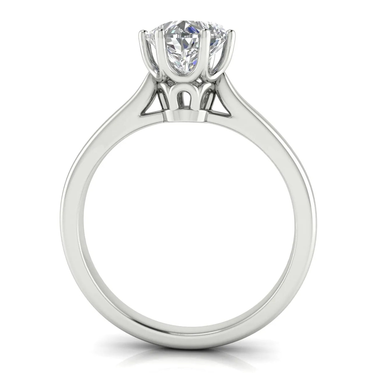 Romantic Solitaire Ring with Timeless Design