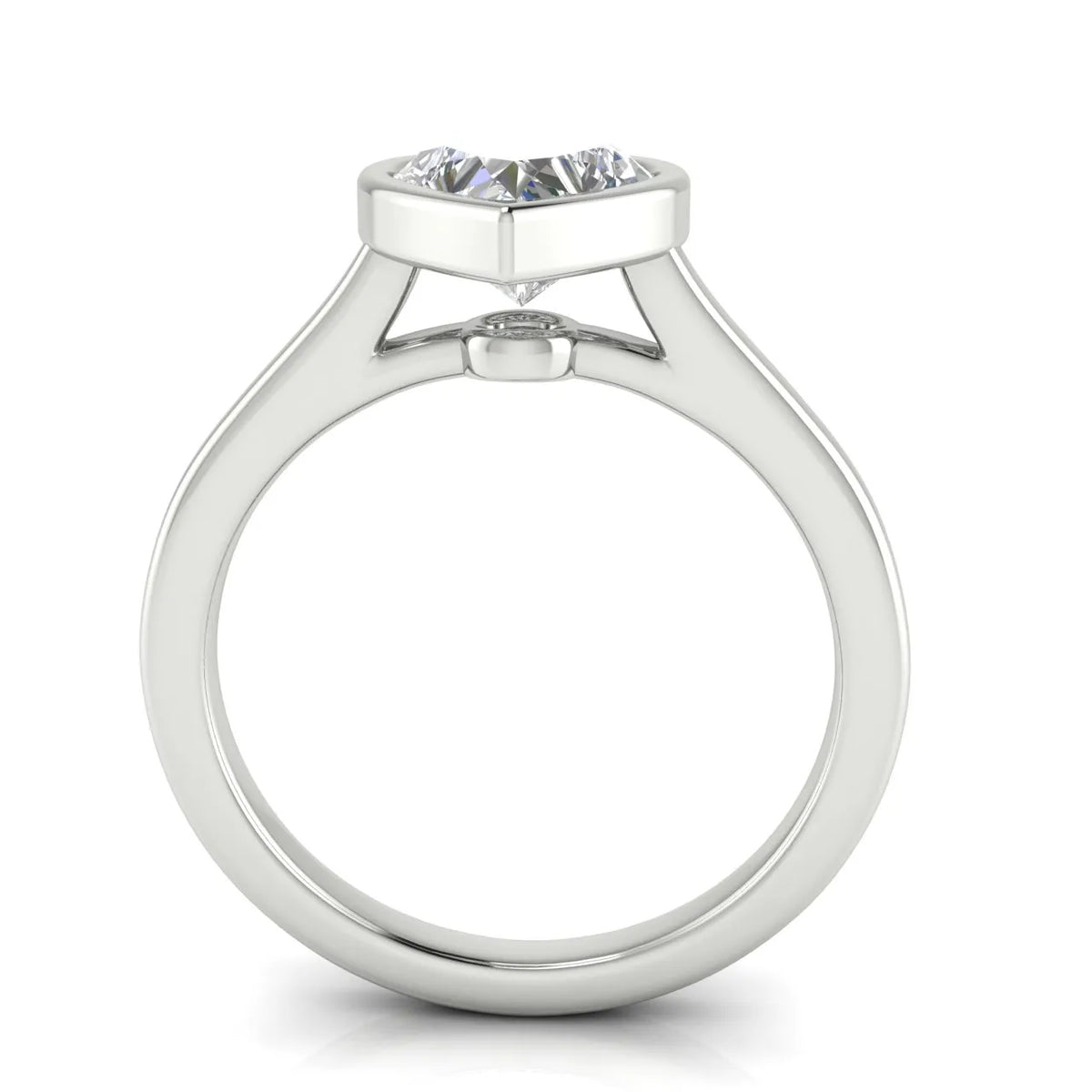 Romantic Halo Solitaire Ring
