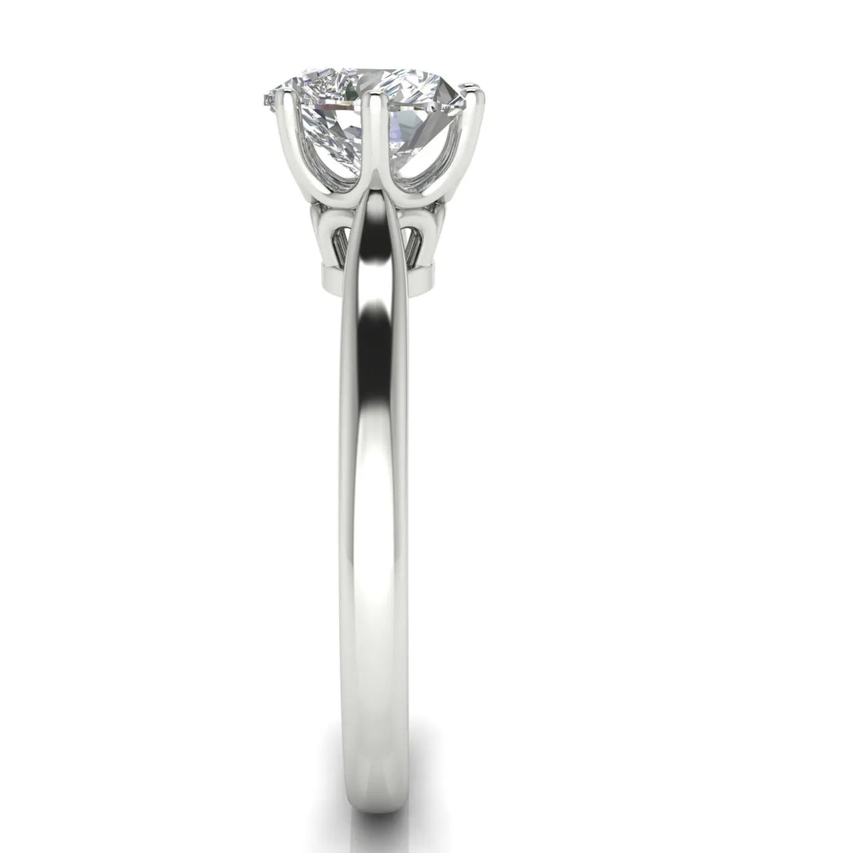 Romantic Solitaire Ring with Timeless Design
