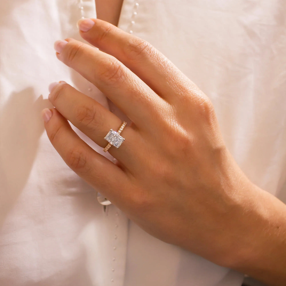 Radiant Cut Labgrown Engagement Ring