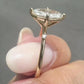 0.50ct Marquise Lab Diamond Accent Engagement Ring | IGI Certified | DEF VVS–VS | Custom Gold