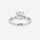 Audrey 1 ctw Round Lab Grown Diamond Double Twist Engagement Ring