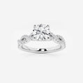 Audrey 1 ctw Round Lab Grown Diamond Double Twist Engagement Ring