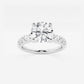 Amelia 2 ctw Round Lab Grown Diamond Graduated Engagement Ring