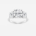 Athena 4 ctw Round Lab Grown Diamond Three-Stone Ring