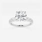 Amelia 2 ctw Round Lab Grown Diamond Graduated Engagement Ring