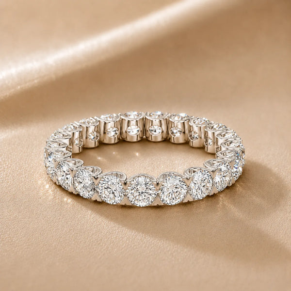 The Infinite Radiance Round Cut Eternity Band