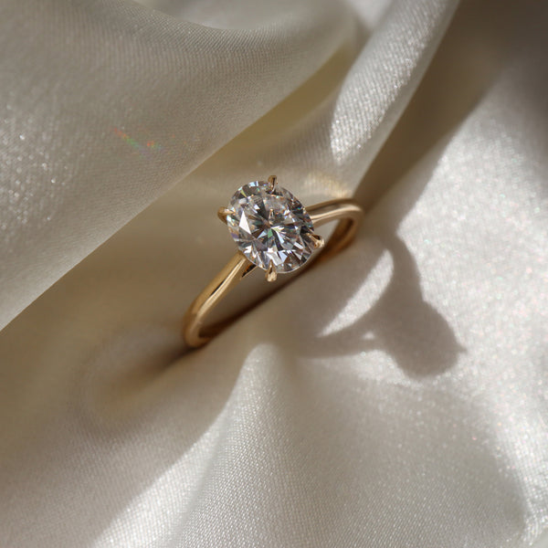 Oval Cut Labgrown Engagement Ring