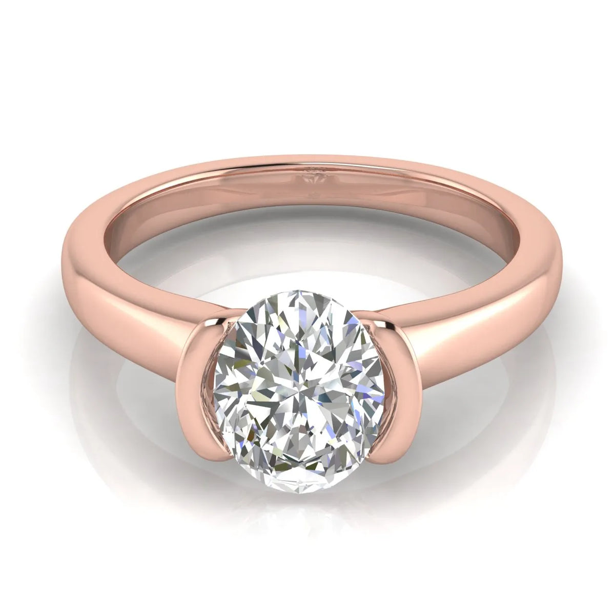 Modern Bezel-Inspired Solitaire Ring