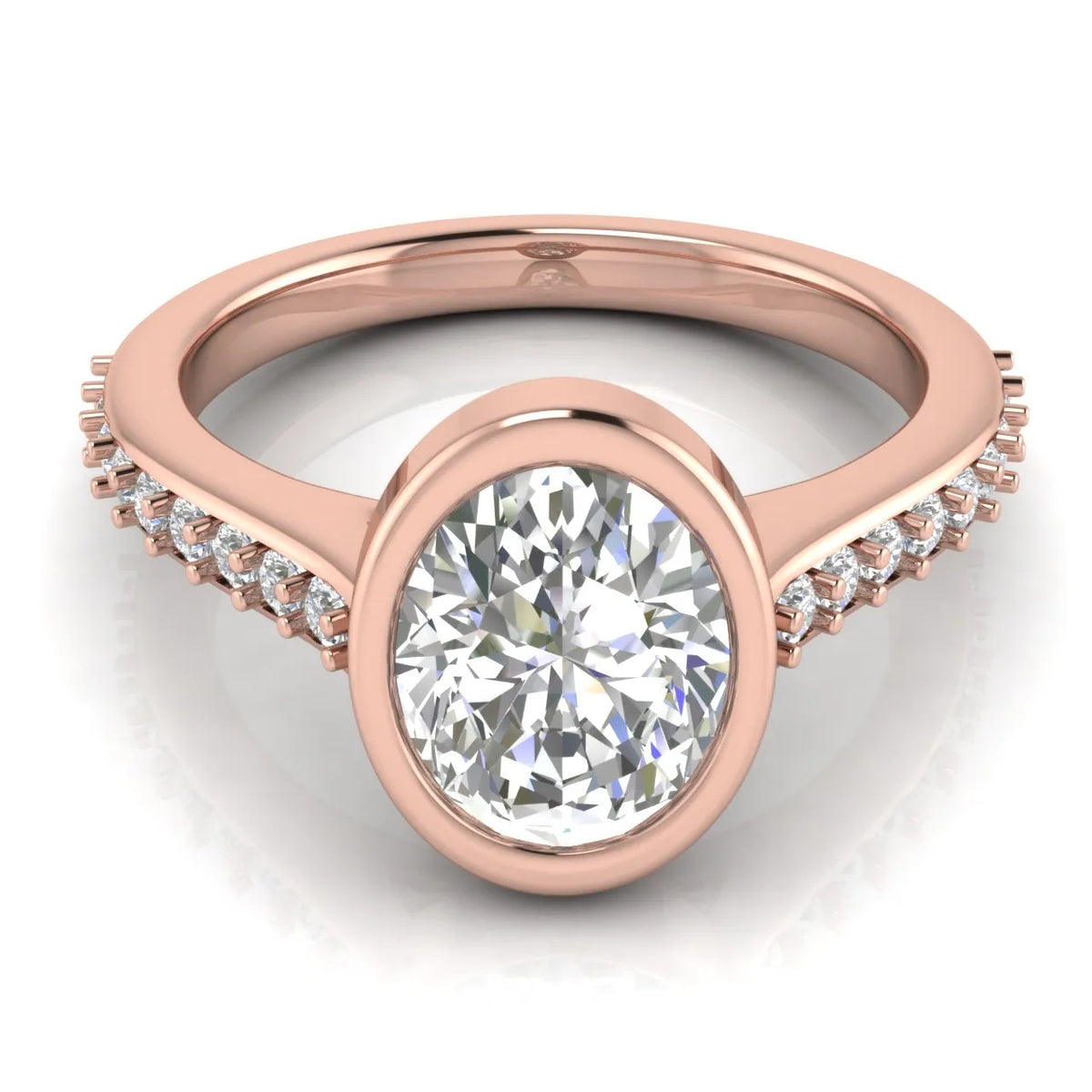 Elegant Bezel-Set Accent Ring
