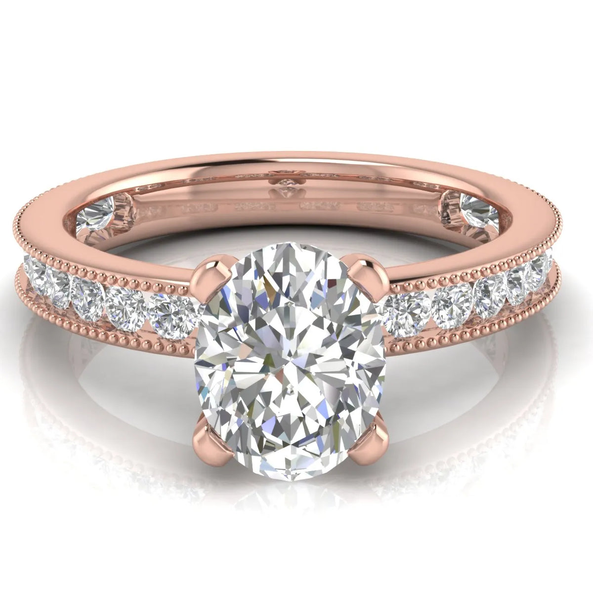 Vintage-Inspired Accent Solitaire Ring