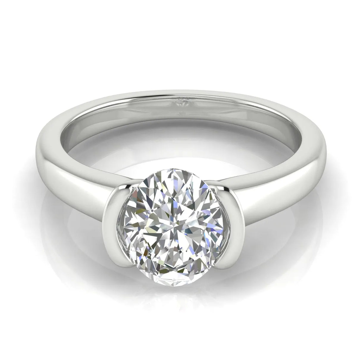 Modern Bezel-Inspired Solitaire Ring