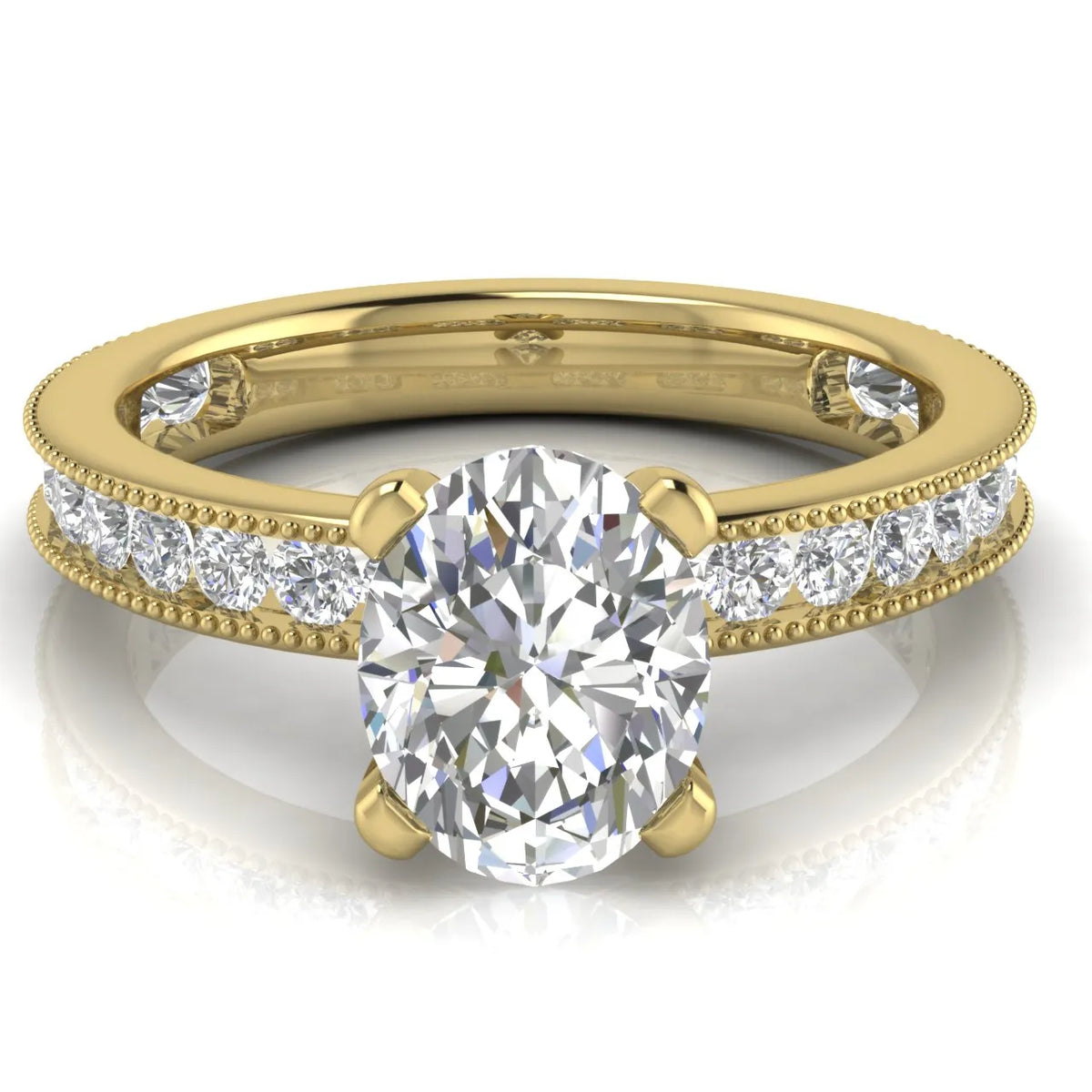 Vintage-Inspired Accent Solitaire Ring