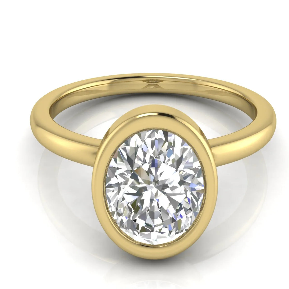Modern Bezel-Set Solitaire Ring