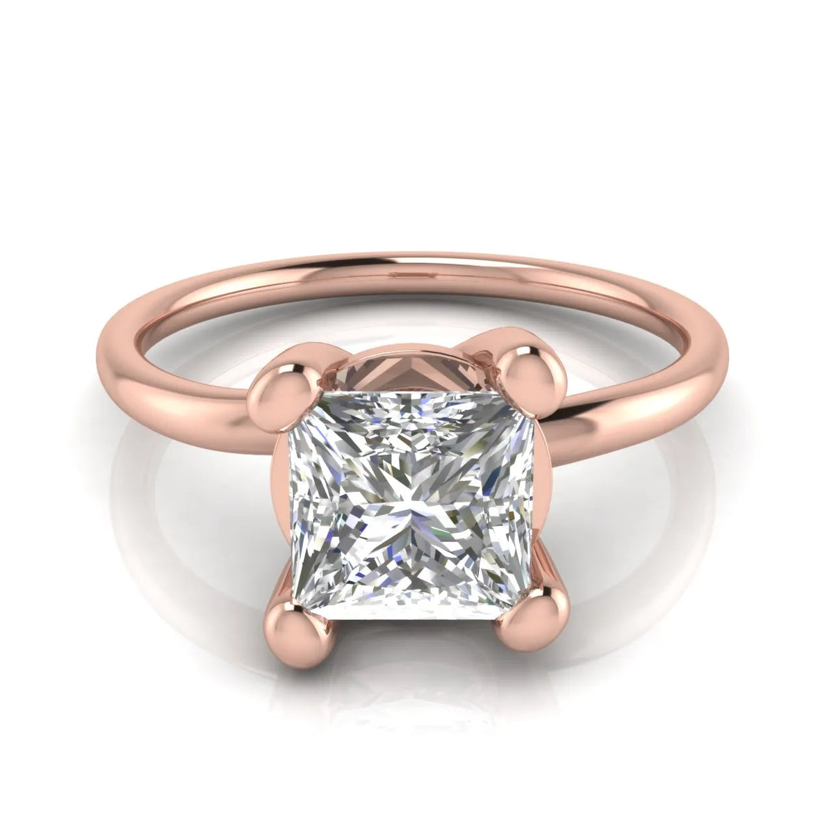 Romantic Solitaire Ring with Classic Setting