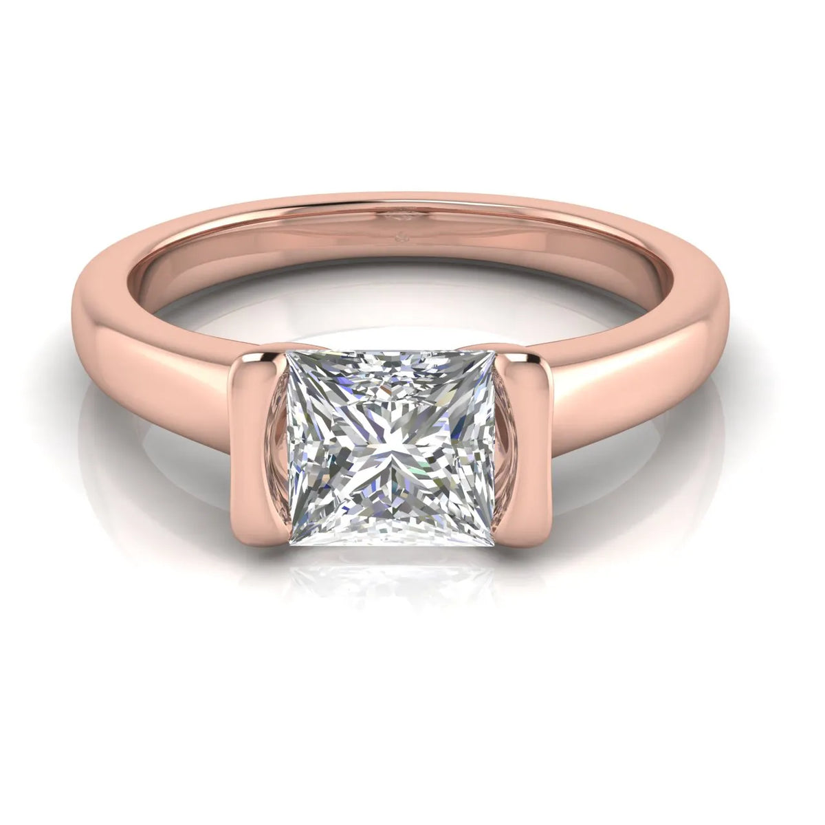 Modern Bezel-Inspired Solitaire Ring