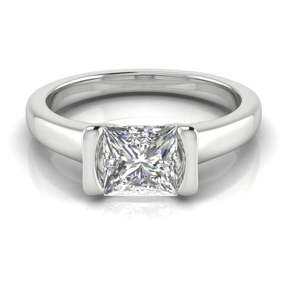 Modern Bezel-Inspired Solitaire Ring