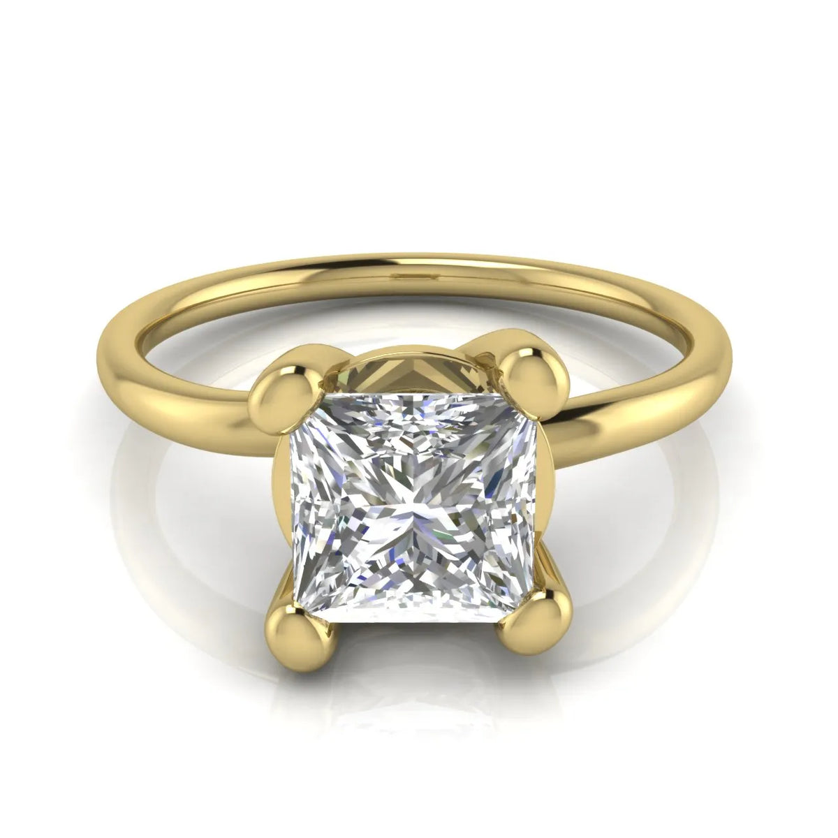 Romantic Solitaire Ring with Classic Setting