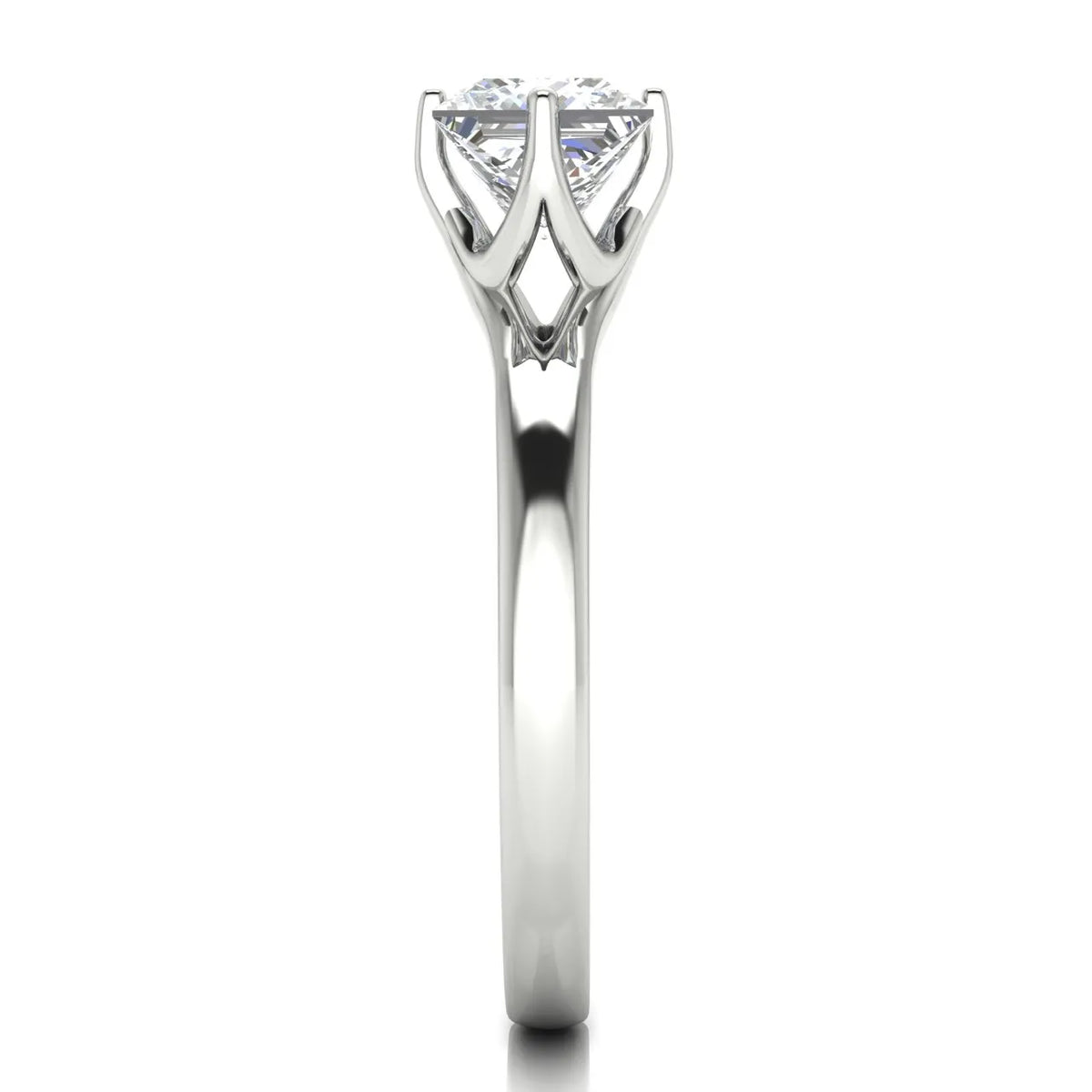 Contemporary Solitaire Engagement Ring