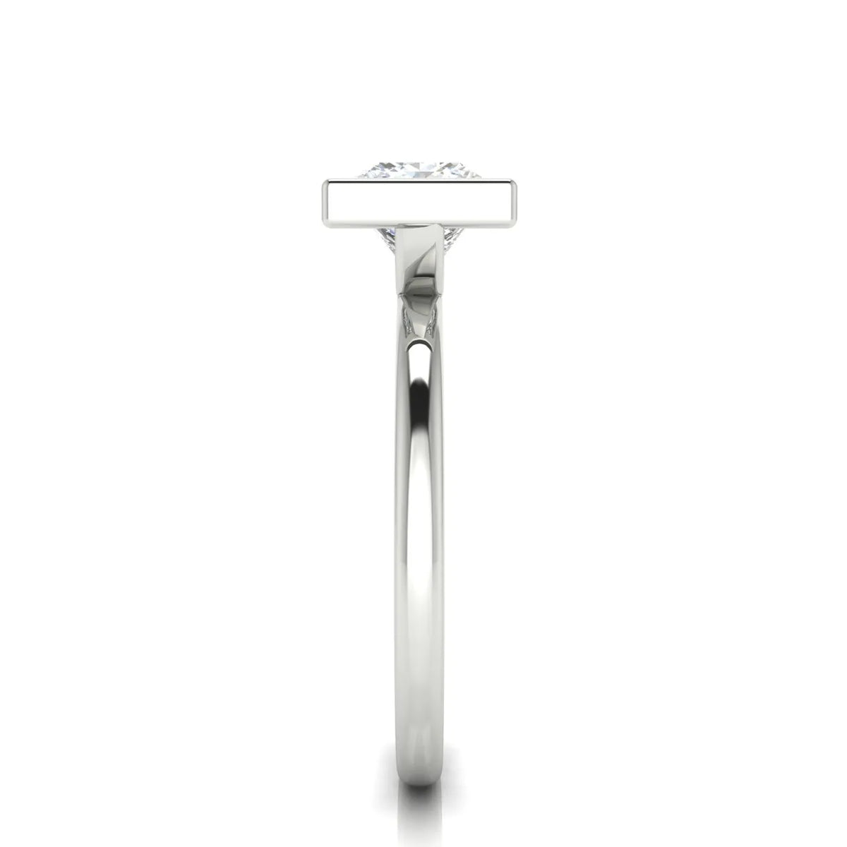 Modern Bezel-Set Solitaire Ring