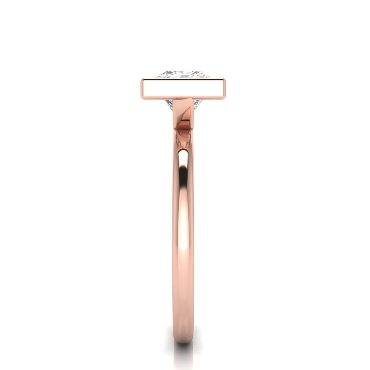 Modern Bezel-Set Solitaire Ring