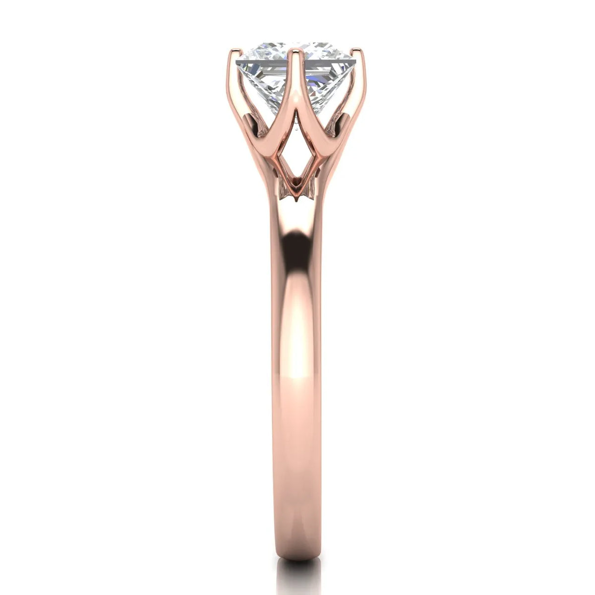 Contemporary Solitaire Engagement Ring