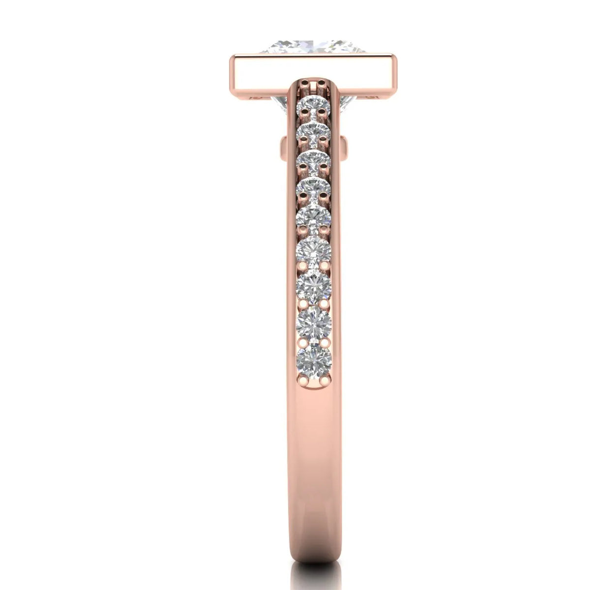 Elegant Bezel-Set Accent Ring