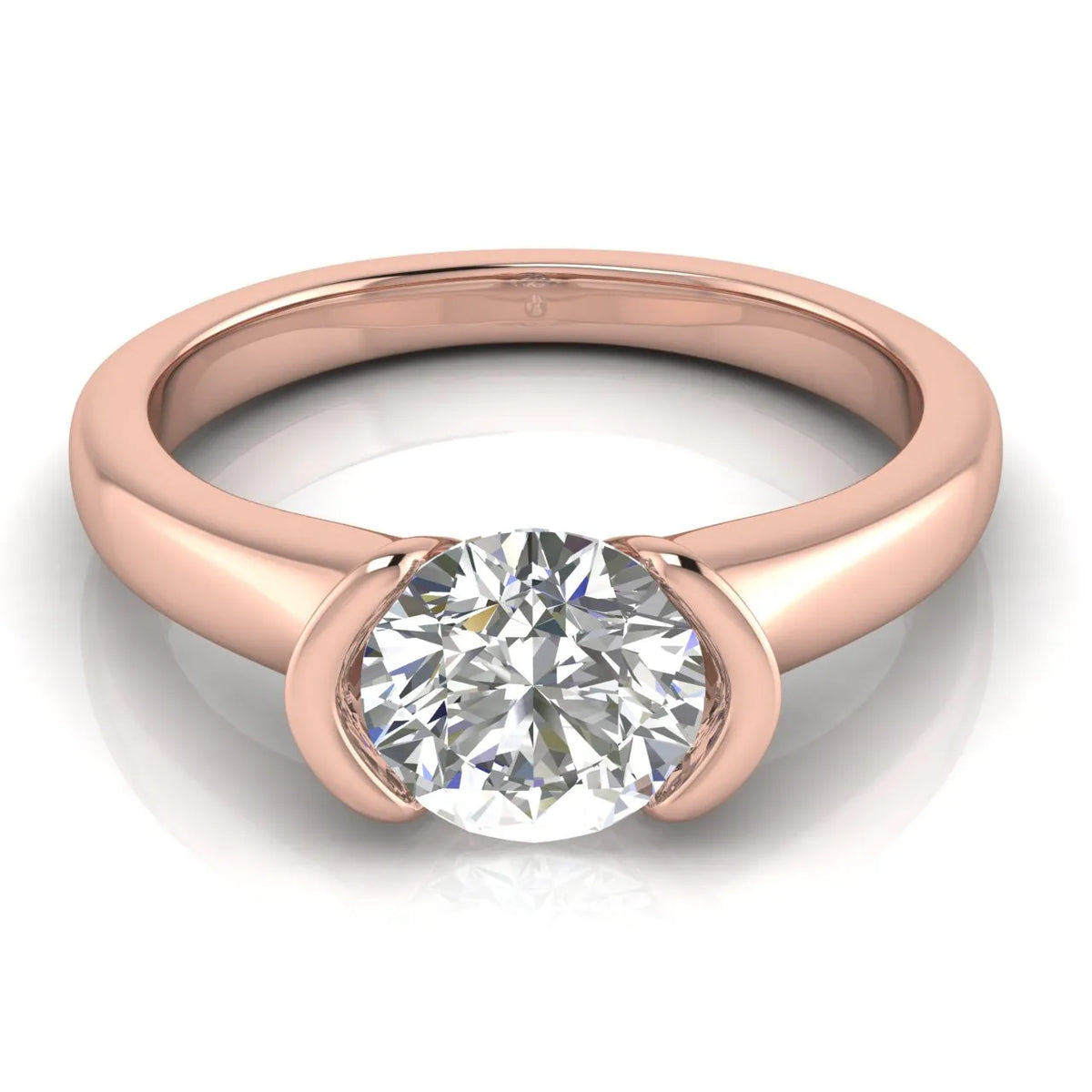 Modern Bezel-Inspired Solitaire Ring