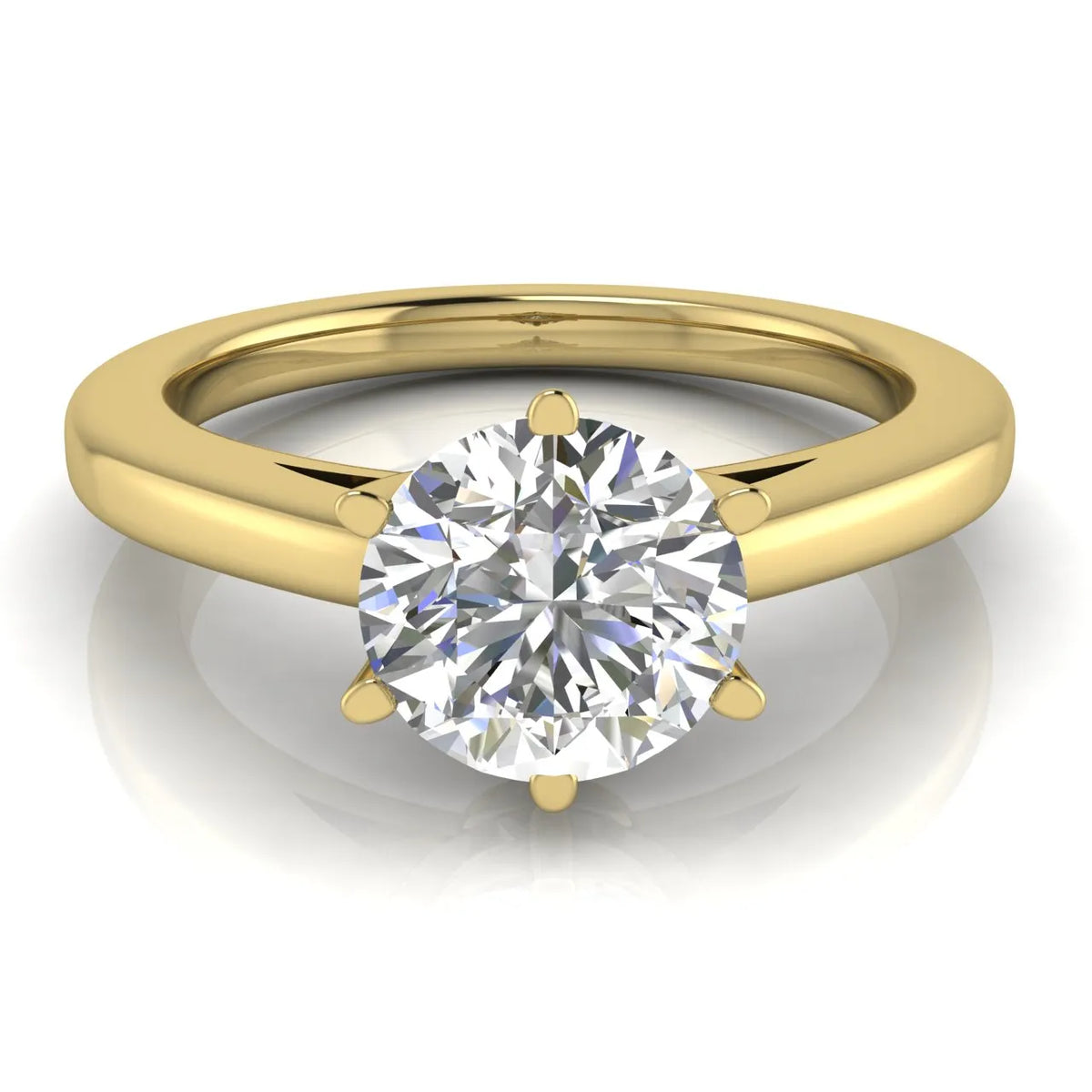 Classic Six-Prong Solitaire Ring