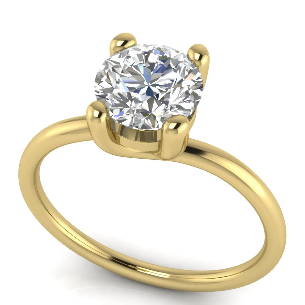 Romantic Solitaire Ring with Classic Setting