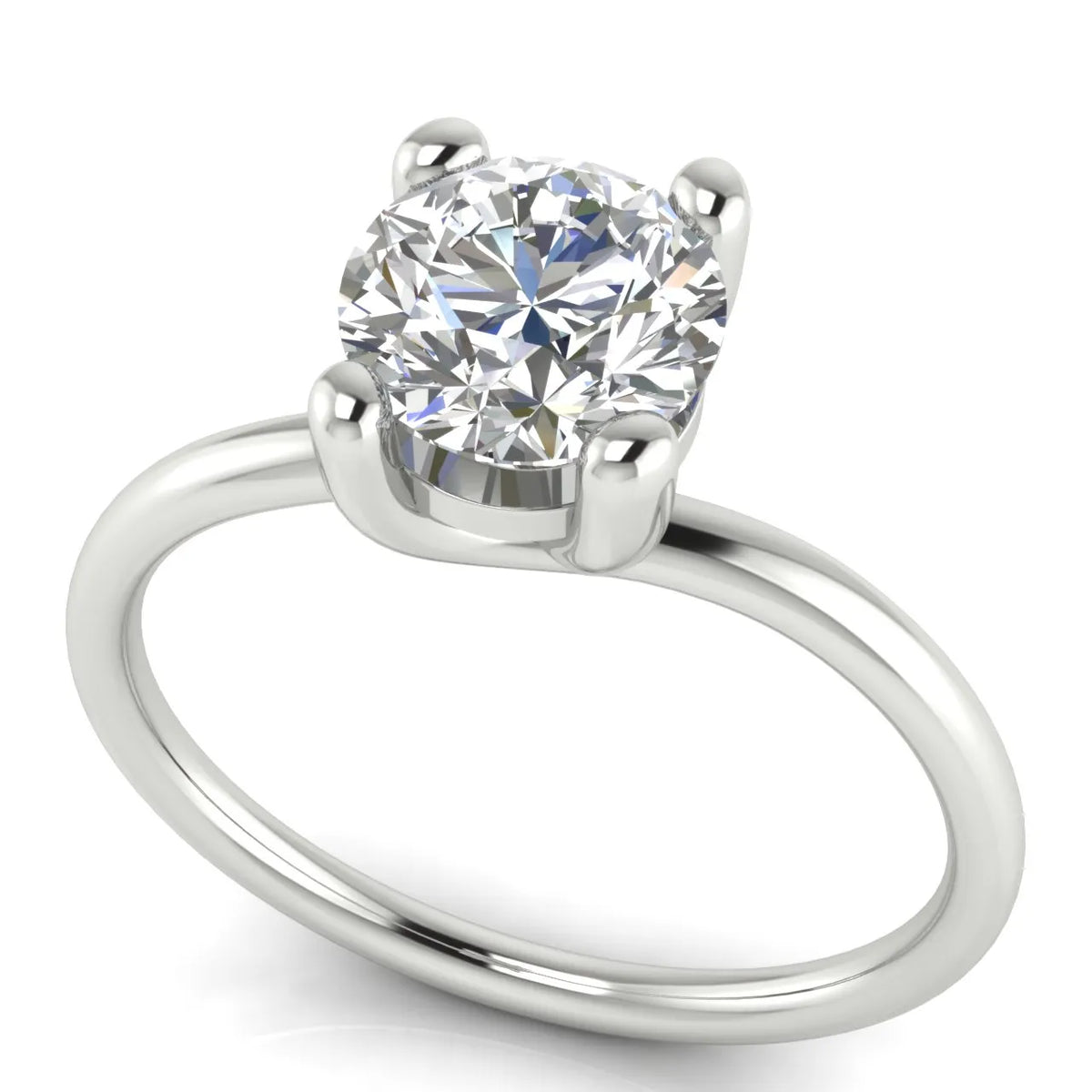 Romantic Solitaire Ring with Classic Setting