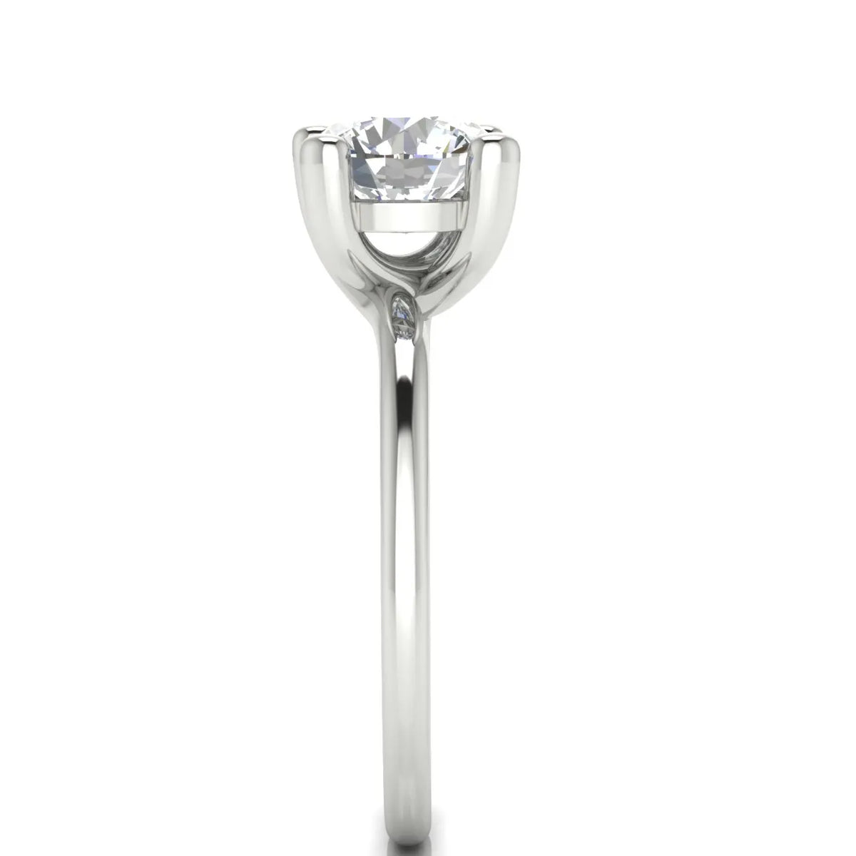 Romantic Solitaire Ring with Classic Setting