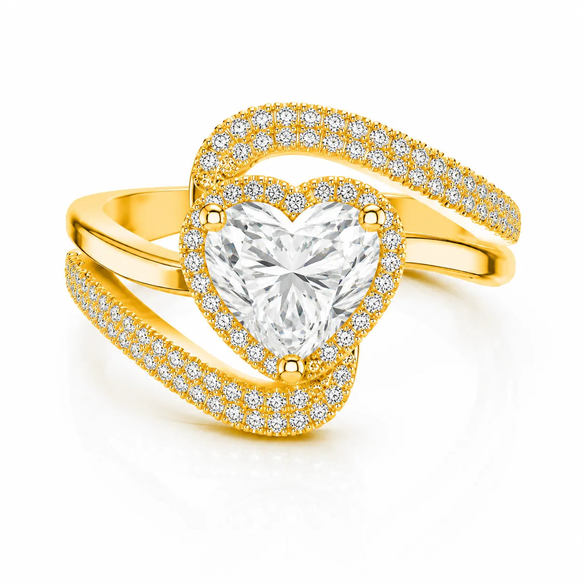 Oval Radiance Twist Engagement Ring