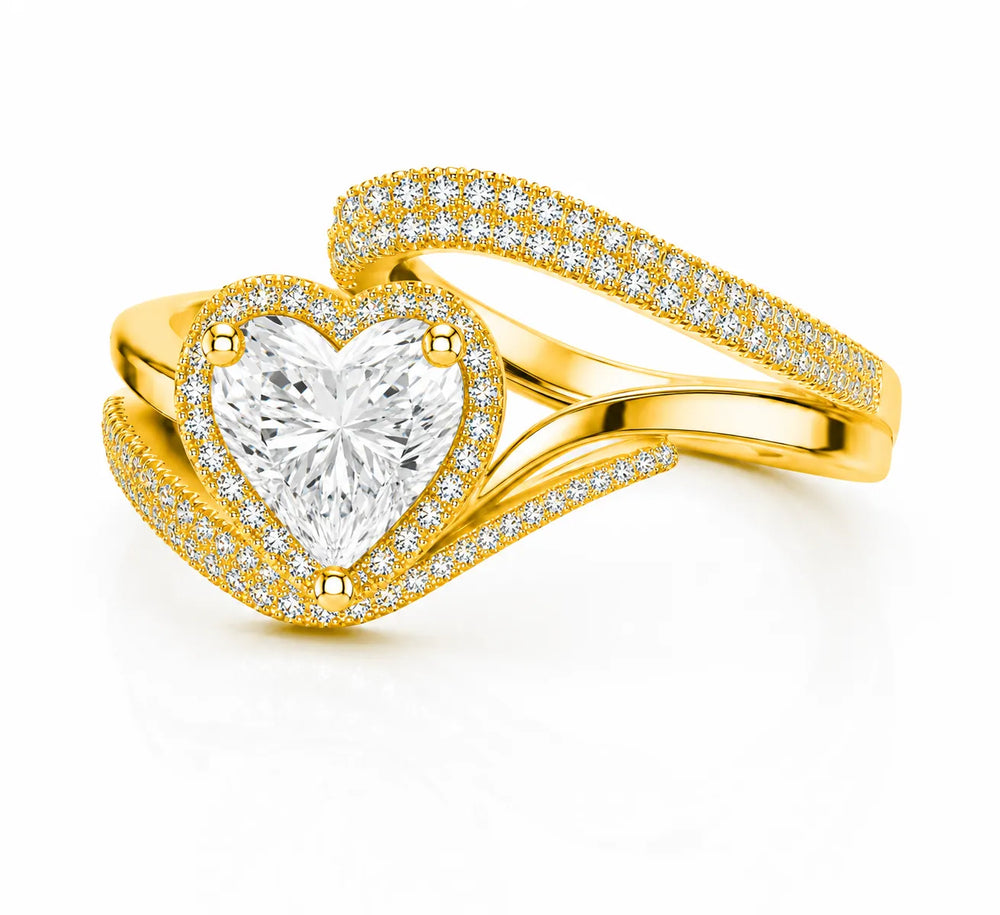 Oval Radiance Twist Engagement Ring