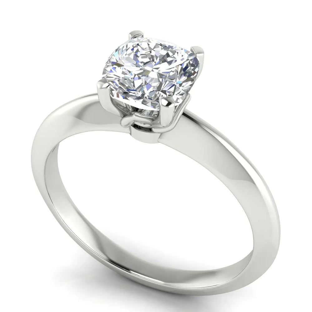 Romantic Solitaire Ring with Elegant Prong Setting