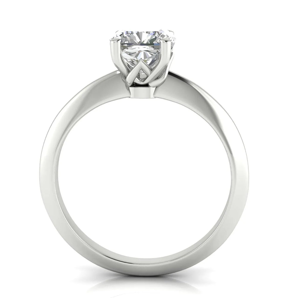 Romantic Solitaire Ring with Elegant Prong Setting
