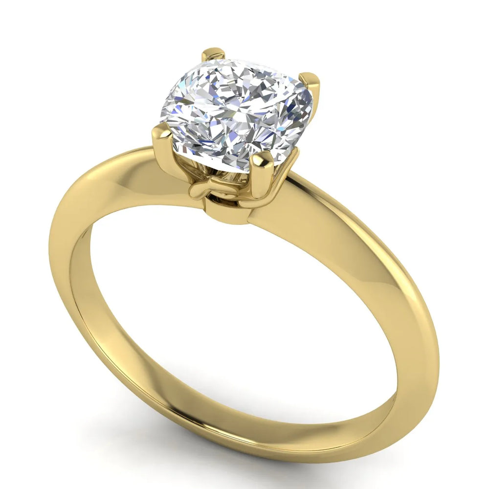 Romantic Solitaire Ring with Elegant Prong Setting