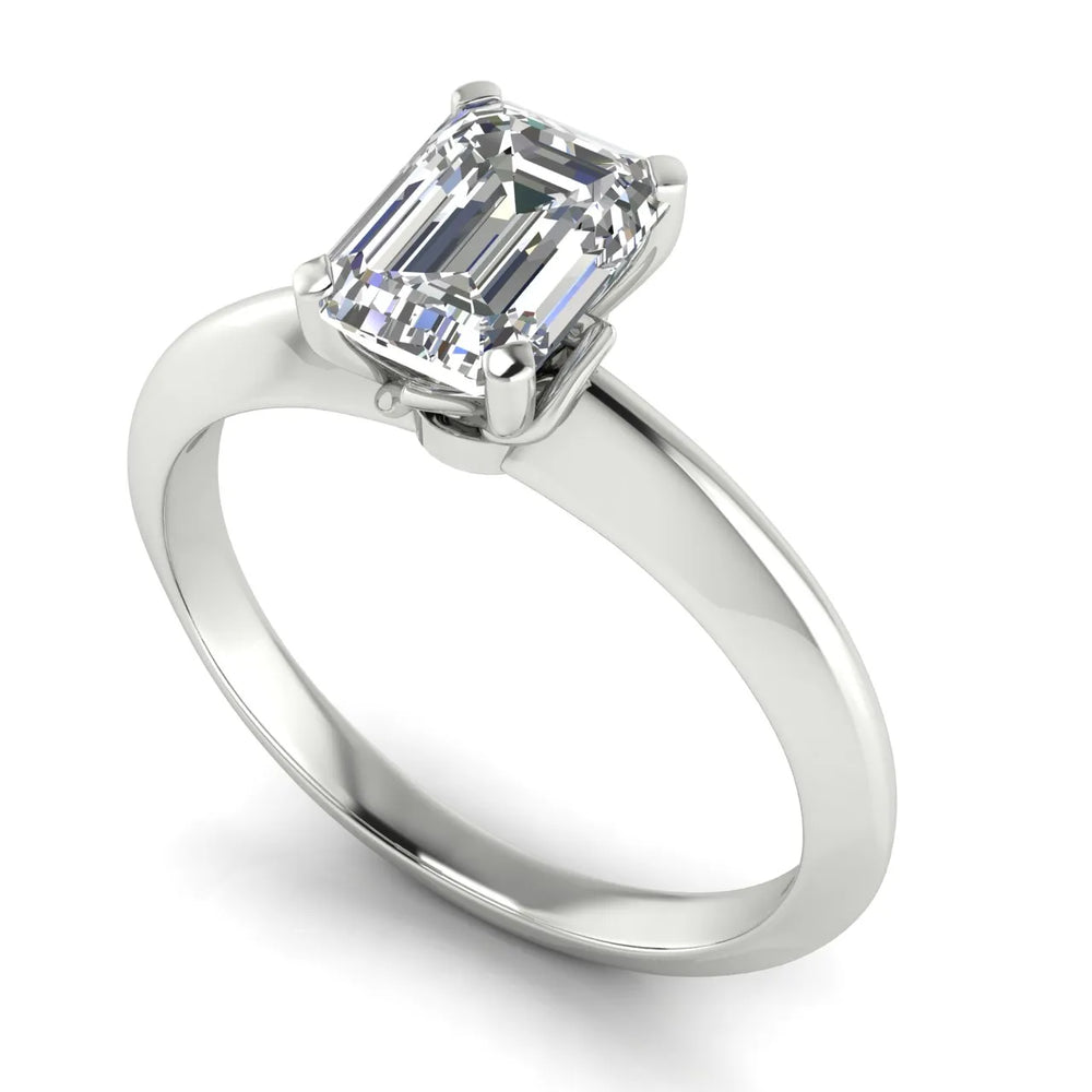 Romantic Solitaire Ring with Elegant Prong Setting