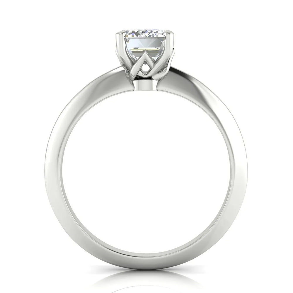 Romantic Solitaire Ring with Elegant Prong Setting
