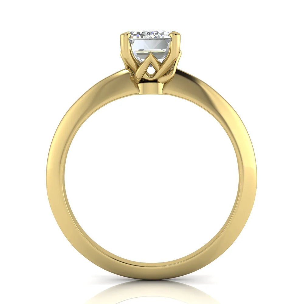 Romantic Solitaire Ring with Elegant Prong Setting