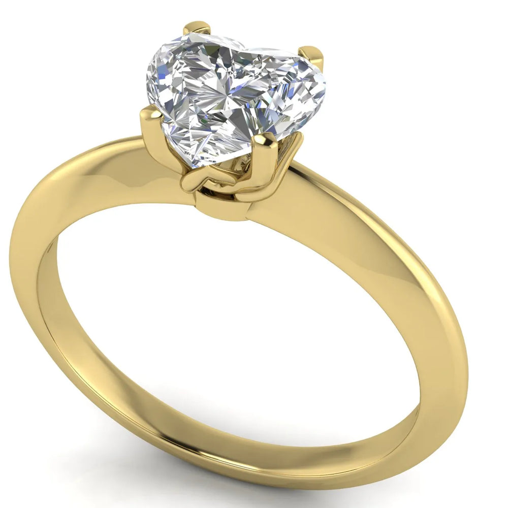 Romantic Solitaire Ring with Elegant Prong Setting