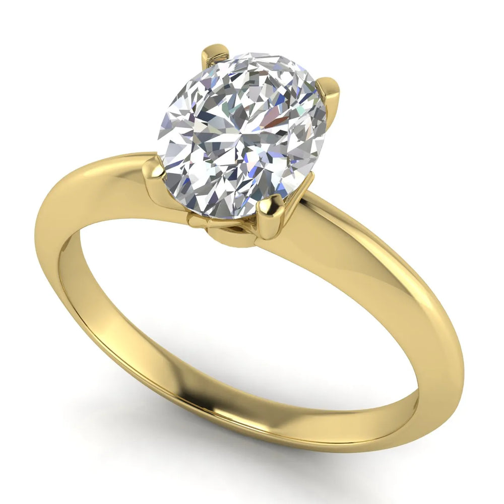 Romantic Solitaire Ring with Elegant Prong Setting