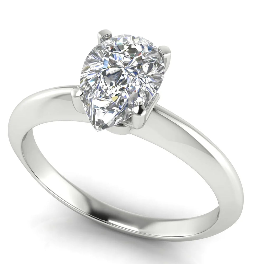 Romantic Solitaire Ring with Elegant Prong Setting