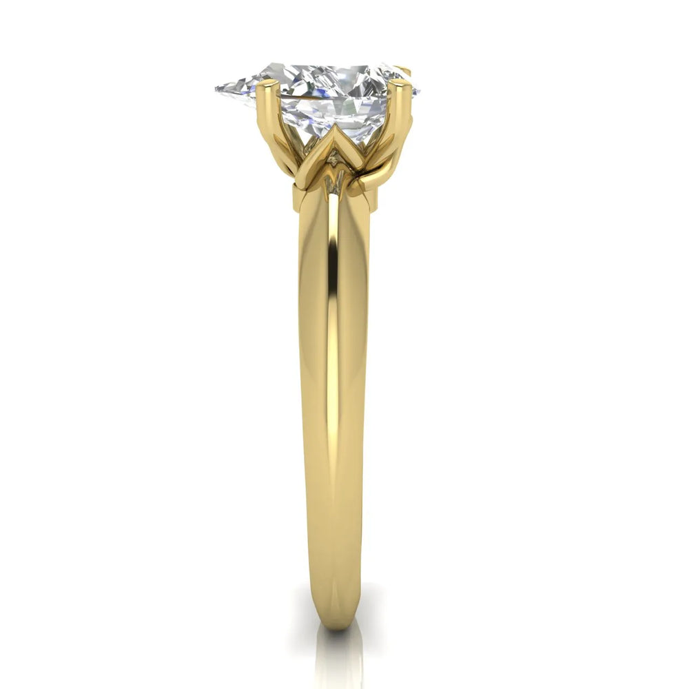 Romantic Solitaire Ring with Elegant Prong Setting