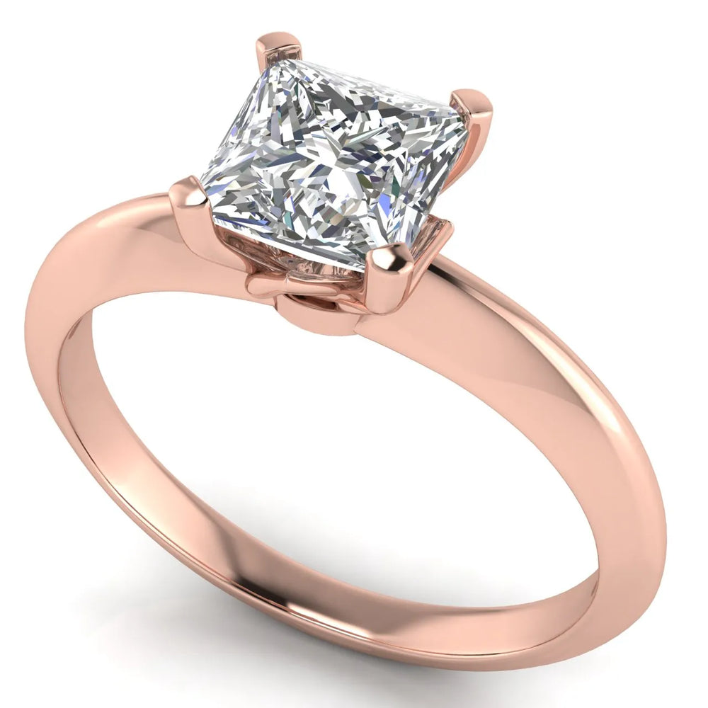 Romantic Solitaire Ring with Elegant Prong Setting
