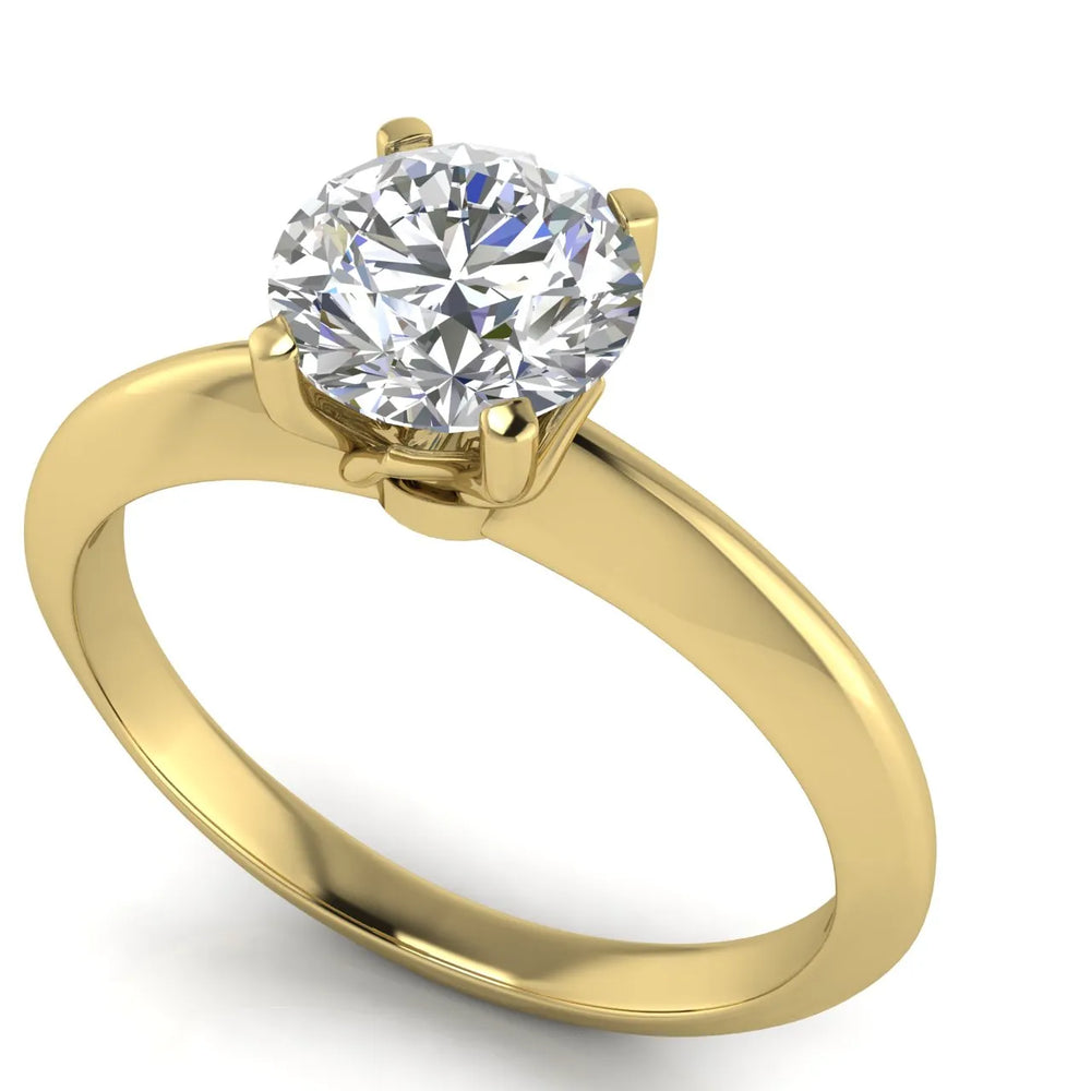 Romantic Solitaire Ring with Elegant Prong Setting