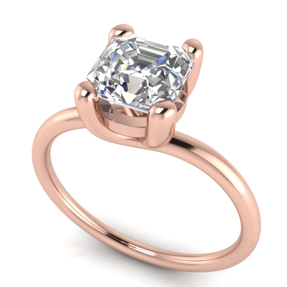 Romantic Solitaire Ring with Classic Setting