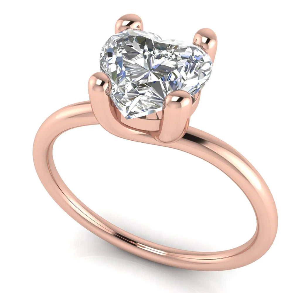 Romantic Solitaire Ring with Classic Setting